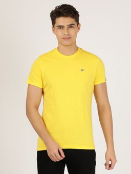 Wrangler - Mens Regular Printed Yellow T-Shirt