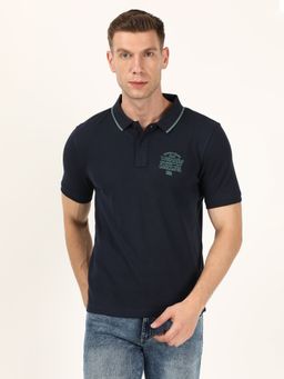 Wrangler - Men Blue Polo T-Shirt