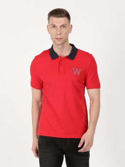 Wrangler - Men Ski Patrol Solid Regular Polo T-Shirt