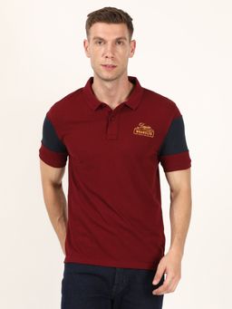Wrangler - Men Red Polo T-Shirt