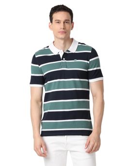 Wrangler - Men Multicolor Striped Polo T-Shirt