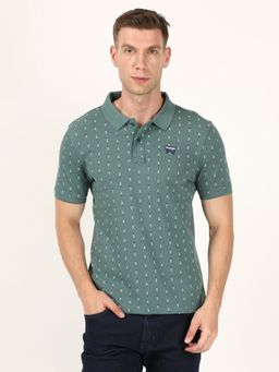 Wrangler - Men Green Polo T-Shirt