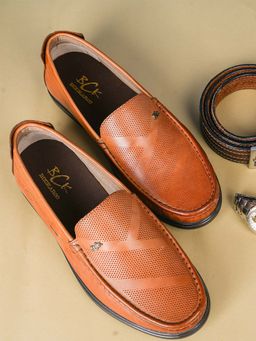 BUCKAROO - Farol Crust Leather Tan Sneakers