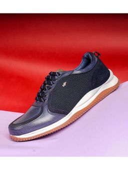 BUCKAROO - Kaz Crust + Suede + Mesh Blue Sneakers