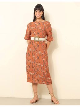 U.S. POLO ASSN. - Floral Printed Fit and Flare Midi Dress (Set of 2)