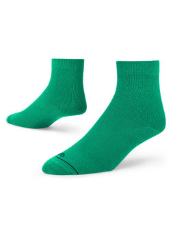 Dynamocks - Solid Green - Men Ankle Length Socks - Free Size