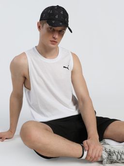 Puma - Train All Day Tech Triblend Sleeveless Training Mens White Tank Top
