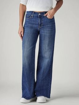 Levi's - Womens Navy Blue Solid Jeans