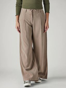Levi's - Womens Taupe Pleated Palazzo