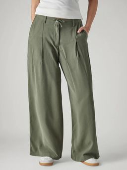 Levi's - Womens Olive Pleated Palazzo