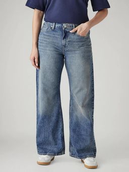 Levi's - Womens Blue Solid Jeans