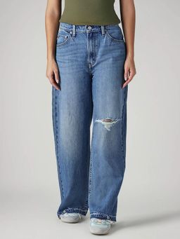 Levi's - Womens Blue Solid Jeans