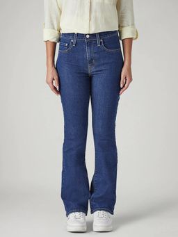 Levi's - Womens Blue Solid Jeans