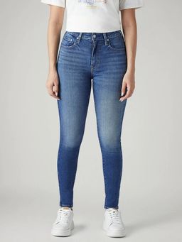 Levi's - Womens Blue Solid Jeans
