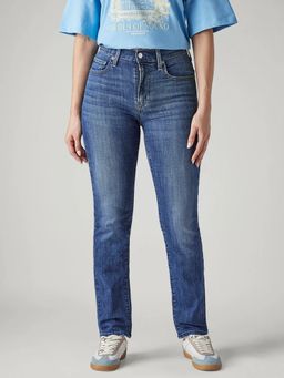 Levi's - Womens Blue Solid Jeans