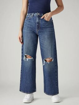 Levi's - Womens Blue Solid Jeans