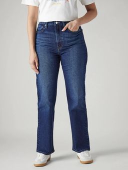 Levi's - Womens Blue Solid Jeans