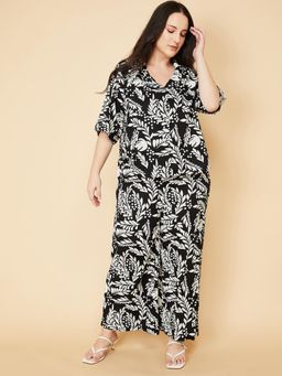 max - Womens Black Printed Trouser