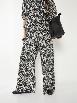 max - Womens Printed Wide Leg Trouser