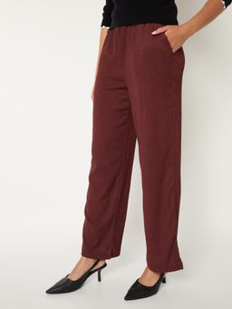 max - Womens Textured Comfort Fit Trouser