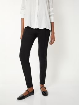 max - Womens Black Solid Pant