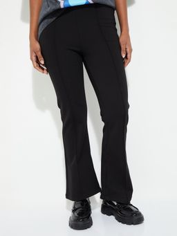 max - Womens Solid Kick Flare Trouser