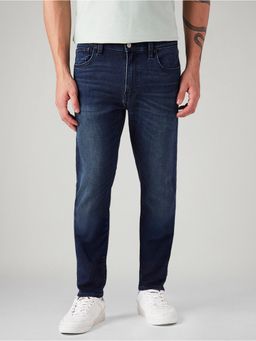 Levi's - Men's 512 Dark-Blue Slim Tapered Fit Mid Rise Jeans