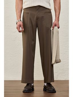 Snitch - LUXE CATCH ME IF YOU CAN Brown Tailored Trousers