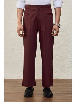 Snitch - LUXE CATCH ME IF YOU CAN BurgundyTailored Trousers