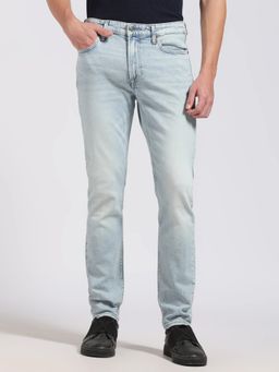 Calvin Klein - Heavy-Wash Slim Fit Mid Rise Jeans