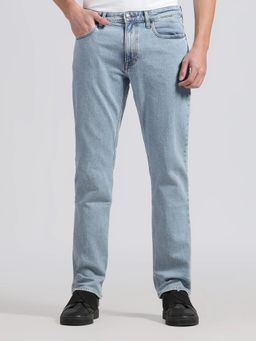 Calvin Klein - Light-Wash Slim Fit Mid Rise Jeans