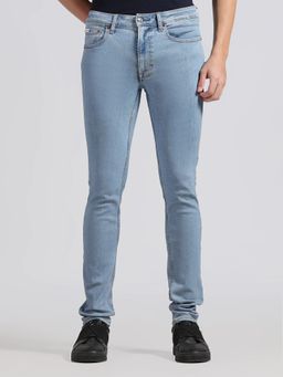Calvin Klein - Light-Wash Skinny Fit Mid Rise Jeans