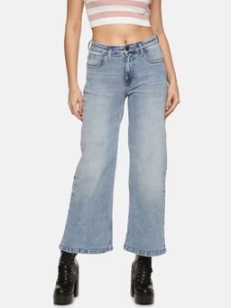 IS.U - Light Blue Wide Leg Denim Jeans