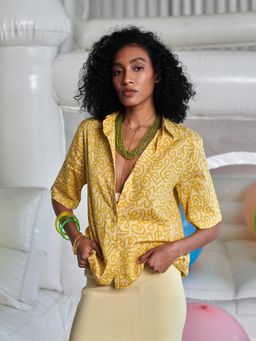 Prakriti Jaipur - Yellow Swing Box Shirt