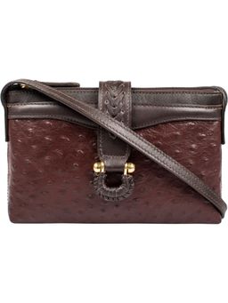 Hidesign - Brown Textured Sling And Cross Bag