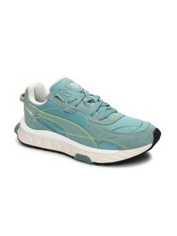 Puma - Wild Rider Embroidered Blue Sneakers