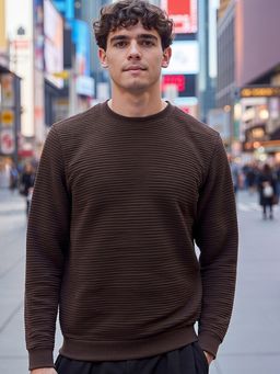 Bewakoof - Men's Brown Sweatshirt