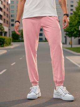 Bewakoof - Men's Pink Oversized Joggers