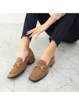 Saint G - Taupe Suede Leather Handcrafted Shoes