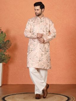 Aham-Vayam - Phool Jahaan All Over Embroidered Loose Fit Kurta with Parallel Pant