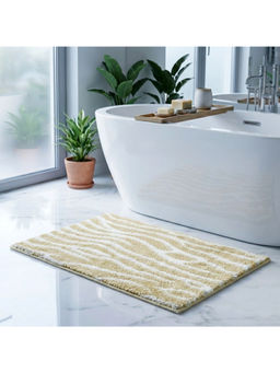 Saral Home - Dune Microfiber Antiskid Beige Bath Mat (S)