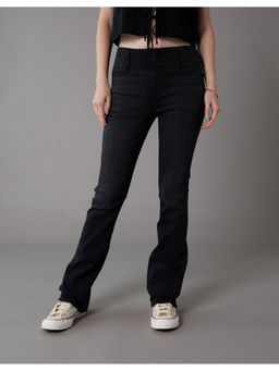 American Eagle - Women Black High-Waisted Skinny Kick Jeans
