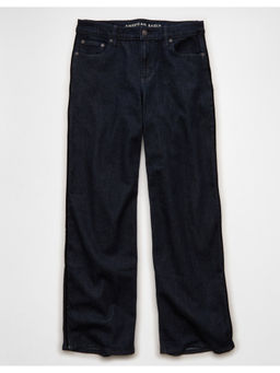 American Eagle - Navy Blue High-Waisted Stovepipe Jeans