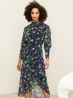 Lipsy - Print Wrap Midi Multi-color