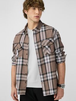 The Souled Store - Originals: Tan Men Relaxed Fit Shirt