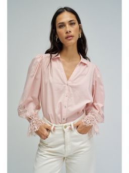 Salsa Jeans - Pink Cotton Solid Shirt