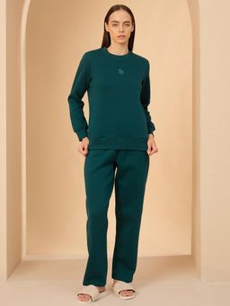 Sweet Dreams - Teal Solid Sweatshirt and Pant