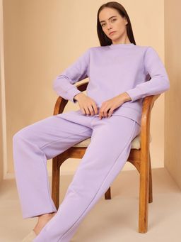 Sweet Dreams - Lavender Solid Sweatshirt and Pant