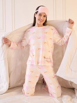 Sweet Dreams - Pink Printed T-shirt and Pyjama