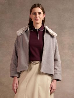 U.S. POLO ASSN. - Fur Collar Kimono Jacket